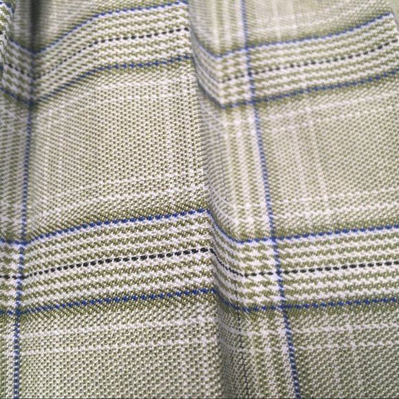 Romwe Pistachio Green Plaid Pleated High Waisted Mini Skirt Size Small - Picture 7 of 9